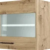 Online Flex-Well Exclusiv Küchen-Glas-Oberschrank Cara 50cmx55cm Artisan Eiche