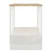 Flex-Well Exclusiv Herde|Küchenschränke<Küchen-Herdumbauschrank Lund 60 cm Lichtgrau glänzend