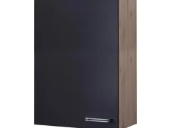Flex-Well Exclusiv Küchen-Hängeschrank Lara 60x89cm Anthrazit-San Remo Eiche< Küchenschränke