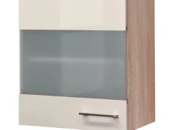 Hot Flex-Well Exclusiv Küchen-Hängeschrank Orlando 50x55cm Kaschmir Gl.-Sonoma Eich