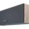 Best Flex-Well Exclusiv Küchen-Kurz-Oberschrank Morean 100x32cm Basaltgrau-San Remo