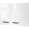 Hot Flex-Well Exclusiv Küchen-Oberschrank Valero 100x55cm Hgl.-Weiß-Sonoma Eiche