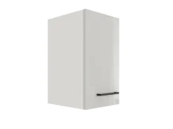Flex-Well Exclusiv Küchenschränke<Küchen-Oberschrank Lund 30x55cm Lichtgrau glänzend-Rauchgrau