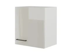 Sale Flex-Well Exclusiv Küchen-Oberschrank Lund 50x55cm Lichtgrau glänzend-Rauchgrau