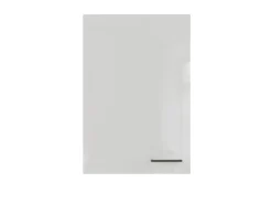 Hot Flex-Well Exclusiv Küchen-Oberschrank Lund 60x89cm Lichtgrau glänzend-Rauchgrau