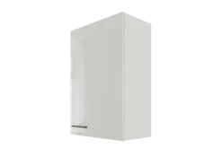 Hot Flex-Well Exclusiv Küchen-Oberschrank Lund 60x89cm Lichtgrau glänzend-Rauchgrau
