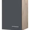 Flex-Well Exclusiv Küchenschränke<Küchen-Oberschrank Morena 40cm Basaltgrau matt-San Remo Eiche