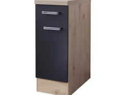 Flex-Well Exclusiv Küchenregale<Küchen-Unterschrank Lara 30 cm -San Remo Eiche