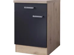 Flex-Well Exclusiv Küchen-Unterschrank Lara 60 cm -San Remo Eiche< Küchenschränke