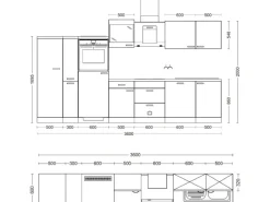 Flex-Well Exclusiv Kühlschränke|Kochfelder<Küchenzeile Lara 360 cm Anthrazit - San Remo Eiche