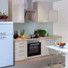 Flex-Well Exclusiv Einbauküchen|Kochfelder<Küchenzeile Orlando 220 cm Kaschmir Glanz-Sonoma Eiche
