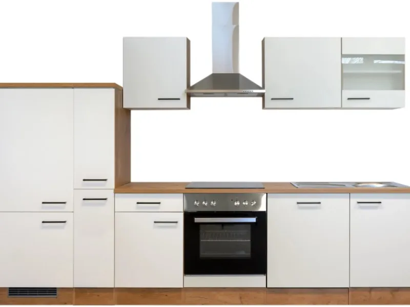 Online Flex-Well Exclusiv Küchenzeile Vintea 310 cm Magnolia-Lancelot Oak