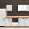 Flex-Well Exclusiv Einbauküchen|Küchenschränke<Küchenzeile Valero 270 cm ohne E-Geräte Hochglanz Weiß