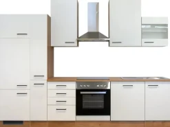 Flex-Well Exclusiv Einbauküchen<Küchenzeile Vintea 310 cm Magnolia-Lancelot Oak