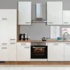Flex-Well Exclusiv Kochfelder|Kühlschränke<Küchenzeile Vintea 310 cm Magnolia-Lancelot Oak