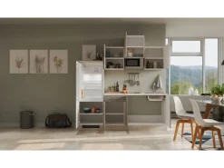 Sale Flex-Well Exclusiv Küchenzeile Arizona 210 cm Quarz Cubanit - San Remo Eiche