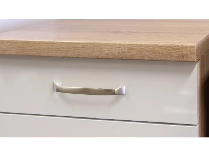 Flex-Well Exclusiv Kühlschränke|Herde<Küchenzeile Valero 360 cm Hochglanz Weiß