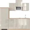 Discount Flex-Well Exclusiv Küchenzeile Orlando 210 cm Kaschmir Glanz - Sonoma Eiche