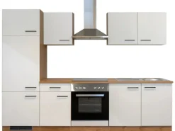 Flex-Well Exclusiv Küchenzeile Vintea 270 cm Magnolia-Lancelot Oak< Einbauküchen|Kühlschränke