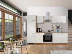 Flex-Well Exclusiv Küchenzeile Vintea 270 cm Magnolia-Lancelot Oak< Einbauküchen|Kühlschränke