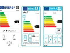Flex-Well Exclusiv Küchenzeile Lund 270 cm Lichtgrau glänzend-Rauchgrau< Kühlschränke