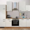Flex-Well Exclusiv Kühlschränke|Kochfelder<Küchenzeile Vintea 280 cm Magnolia-Lancelot Oak