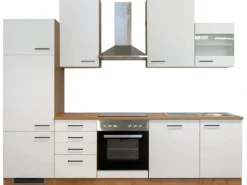 Discount Flex-Well Exclusiv Küchenzeile Vintea 280 cm Magnolia-Lancelot Oak