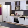 Flex-Well Exclusiv Küchenzeile Valero 310 cm Hochglanz Weiß< Kühlschränke|Küchenschränke