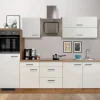 Flex-Well Exclusiv Küchenzeile Vintea 270 cm Magnolia-Lancelot Oak< Kühlschränke|Einbauküchen