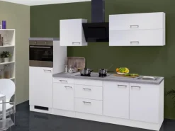 Outlet Flex-Well Exclusiv Küchenzeile Joelina 270 cm Weiß