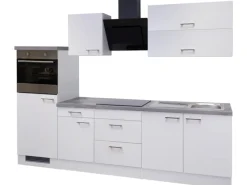 Outlet Flex-Well Exclusiv Küchenzeile Joelina 270 cm Weiß