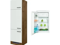 Flex-Well Exclusiv Kühlschrank-Einbauschrank Vintea mit Kühlschrank EEK: F< Küchenschränke