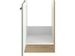 Flex-Well Exclusiv Küchenschränke<Spülenschrank SPU 50 Cara 50 cm Schilfgrün matt-Artisan Eiche