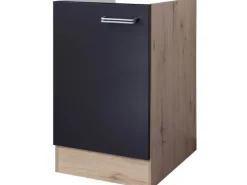 Flex-Well Exclusiv Spülenunterschrank Lara 50cm ohne Arbeitsplatte Anthra. -< Küchenschränke