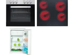 Flex-Well Küchengeräte-Set 5 mit Einbauherd und Einbaukühlschrank