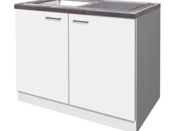 Flex-Well Classic Flex-Well Küchen-Spülenunterschrank inkl. Einbauspüle und Arbeitsplatte Lucca< Küchenschränke