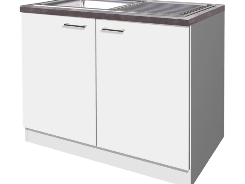 Flex-Well Classic Flex-Well Küchen-Spülenunterschrank inkl. Einbauspüle und Arbeitsplatte Lucca< Küchenschränke