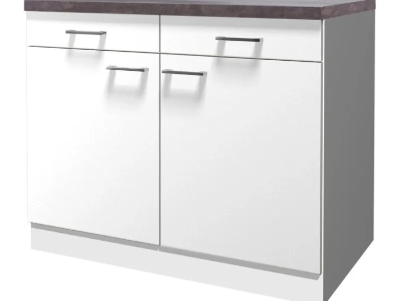 Flex-Well Classic Flex-Well Küchen-Unterschrank mit Arbeitsplatte Lucca 100 cm< Küchenschränke