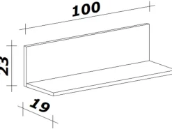 Online Flex-Well Classic Flex-Well Küchen-Wandregal Lucca 100 cm Platinblau