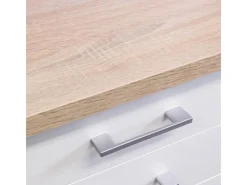 Flex-Well Classic Flex-Well Küchenzeile 210 cm ohne E-Geräte Florida Weiß - Sonoma Eiche< Einbauküchen|Küchenschränke