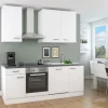 Flex-Well Exclusiv Einbauküchen|Kochfelder<Flex-Well Küchenzeile Joelina 220 cm Weiß