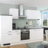 Outlet Flex-Well Exclusiv Flex-Well Küchenzeile Joelina 270 cm Weiß