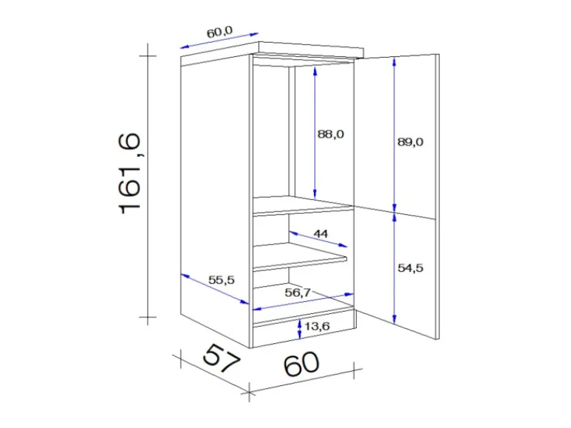 Best Flex-Well Exclusiv Flex-Well Küchenzeile Lara 270 cm Anthrazit San Remo Eiche hell