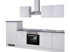 Flex-Well Classic Flex-Well Küchenzeile Lucca 280 cm Weiß< Einbauküchen|Kochfelder