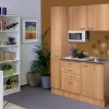 Flex-Well Classic Flex-Well Singleküche 130 cm Nano Buche< Single-Küchen|Miniküchen