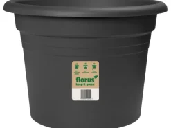 New Florus Pflanztopf Mediterran Cilindro Ø 25 cm Anthrazit