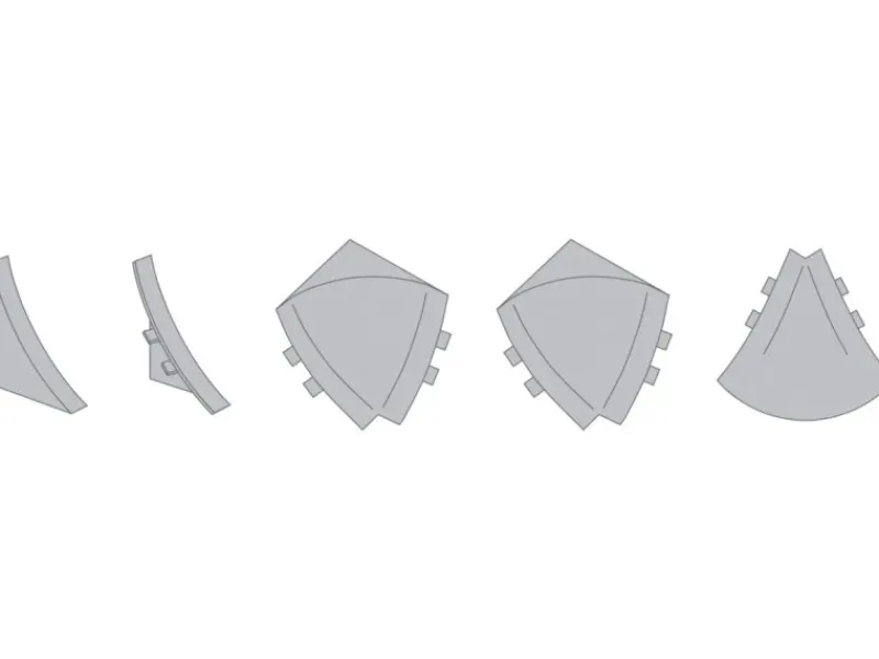 Formteile-Set Wandabschlussleiste Micro Bianco< Küchenrückwände