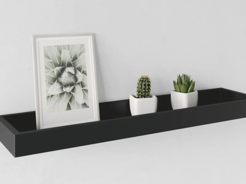 Küchenregale<Fotoleiste Bix 60 cm x 15 cm x 4 cm Schwarz