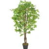 furnicato Künstliche Pflanze Ahornbaum mit Topf Grün 120 cm< Töpfe