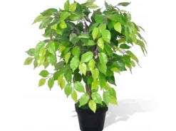 furnicato Töpfe<Künstlicher Zwerg-Ficus mit Topf 60 cm